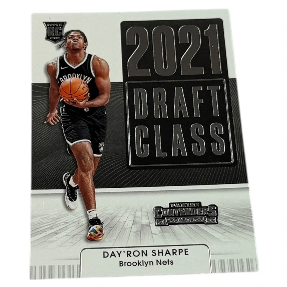 2021 Panini Contenders Draft‎ Class Day'ron Sharpe Rookie Card Brooklyn Nets